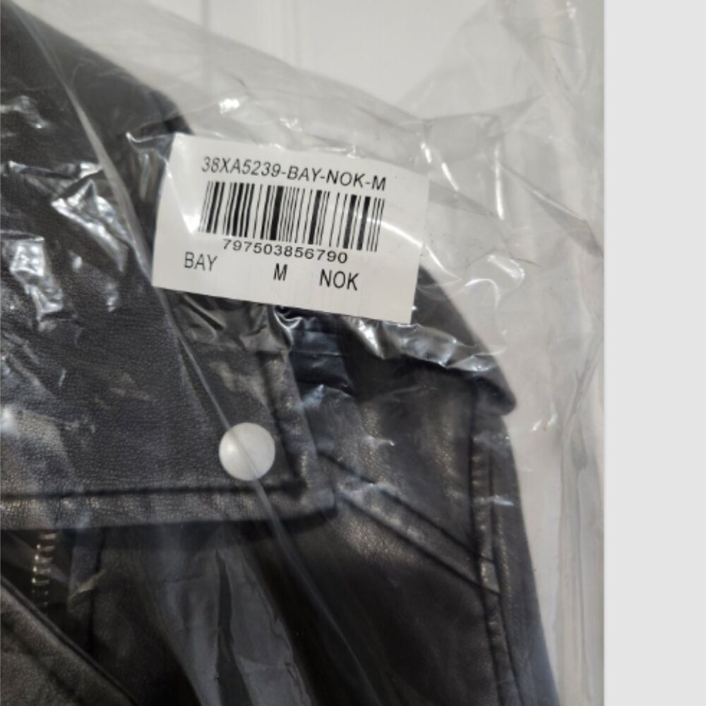 Blank NYC Faux Leather Crop Moto Belted Jacket - Picture 6 of 15